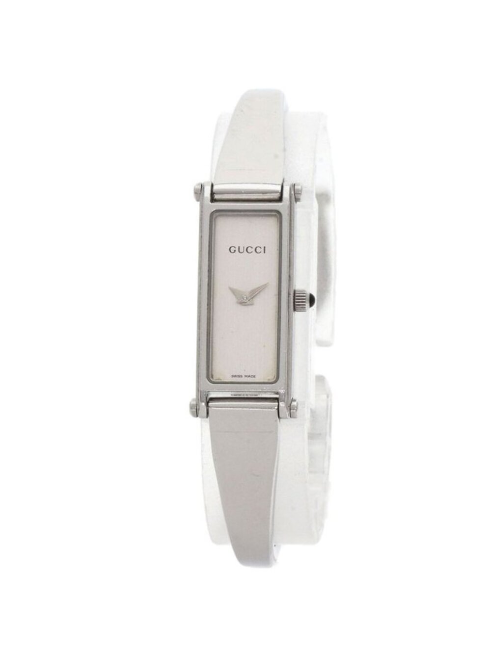 Gucci Square Face Bangle Watch SS - Picture 1 of 15